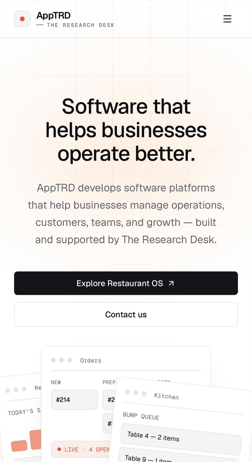AppTRD on mobile